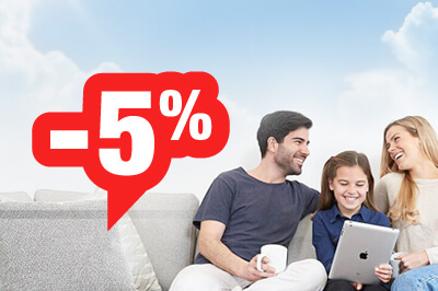 Скидка 5% при заявке с сайта